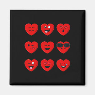 Valentines Day Silly Faces Hearts Fun Boys Girls K Magnet