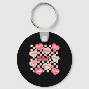 Valentines Day Slp Candy Heart Speech Therapy Sped Key Ring