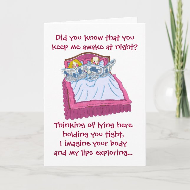 Valentine's Day...snoring Holiday Card (Front)