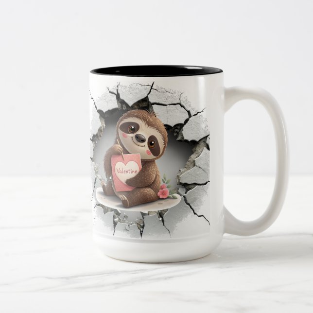 Valentine's Day Solth Two-Tone Coffee Mug (Right)