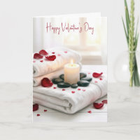 Valentine's Day Spa with Rose Petals