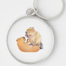 Valentine's day special capibara keychain