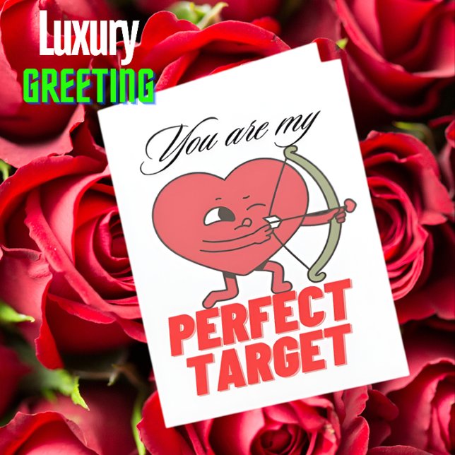 Valentine's day Special Heart With Arrow Degien  Holiday Card (Creator Uploaded)