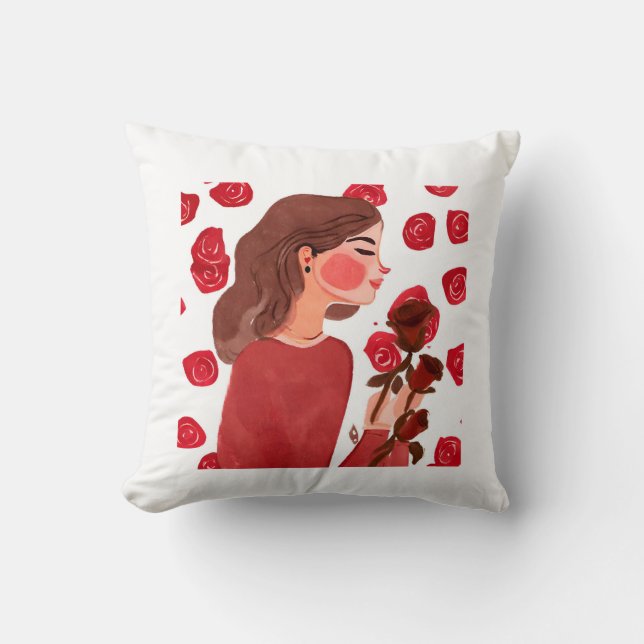 "Valentine's Day special Throw pillows" Cushion (Front)