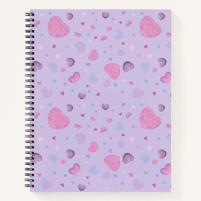 Valentine's Day Spiral notebook (Front)