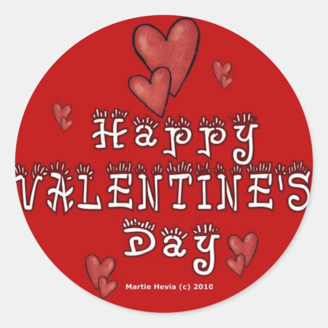 Valentine's Day Sticker (1) (Front)