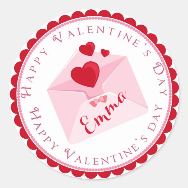 Valentine's Day Stickers Goodie Bags (Front)