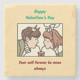 Valentine's Day Stone Coaster