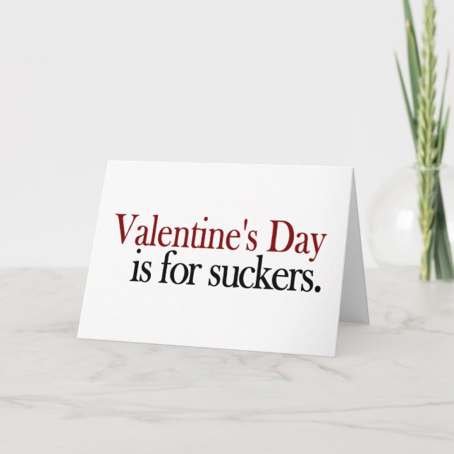 Valentine'S Day Sucker Holiday Card (Front)