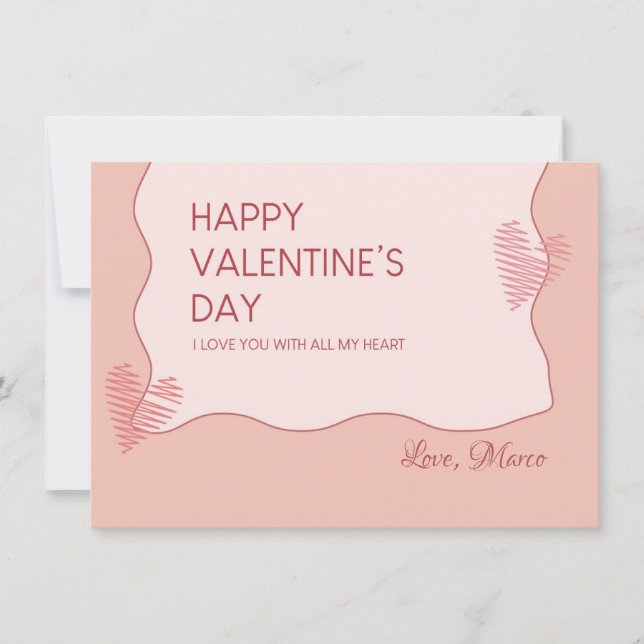 Valentine's Day Sweet Holiday Card (Front)