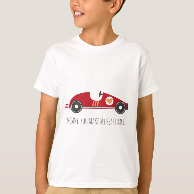 Valentine's day t-shirt | Race vintage car (Front)