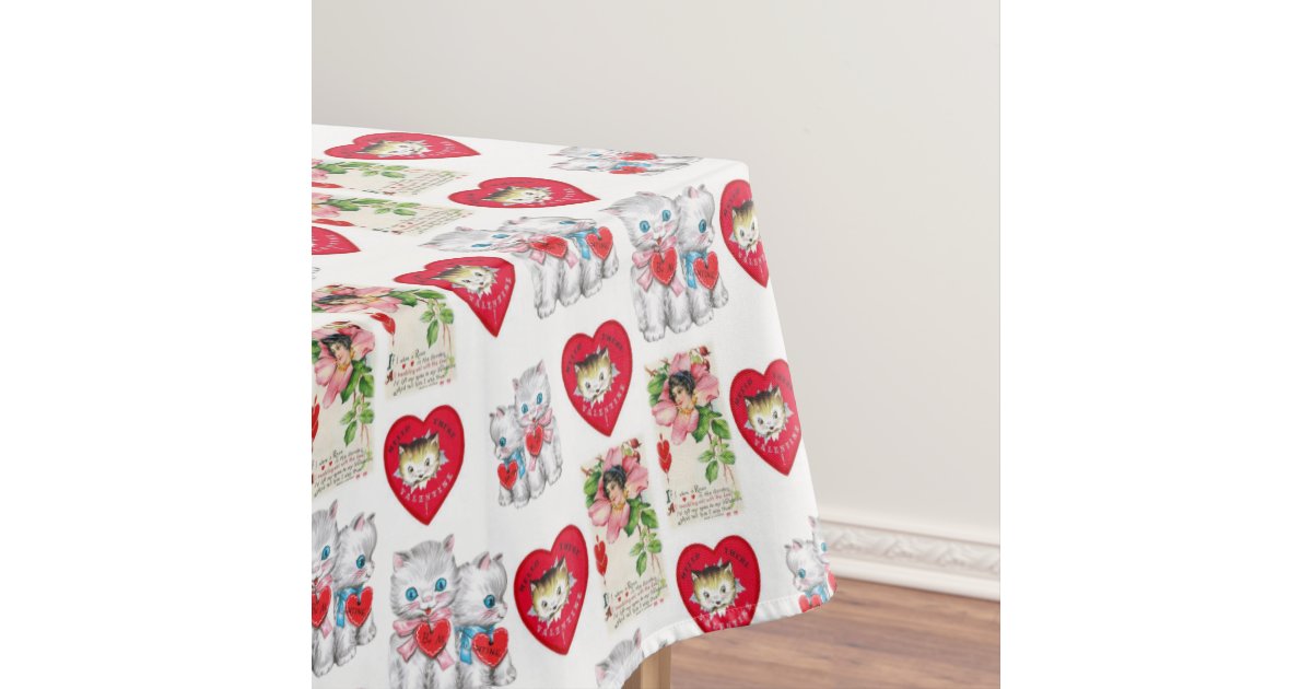 Valentine's Day Tablecloth | Zazzle.co.uk