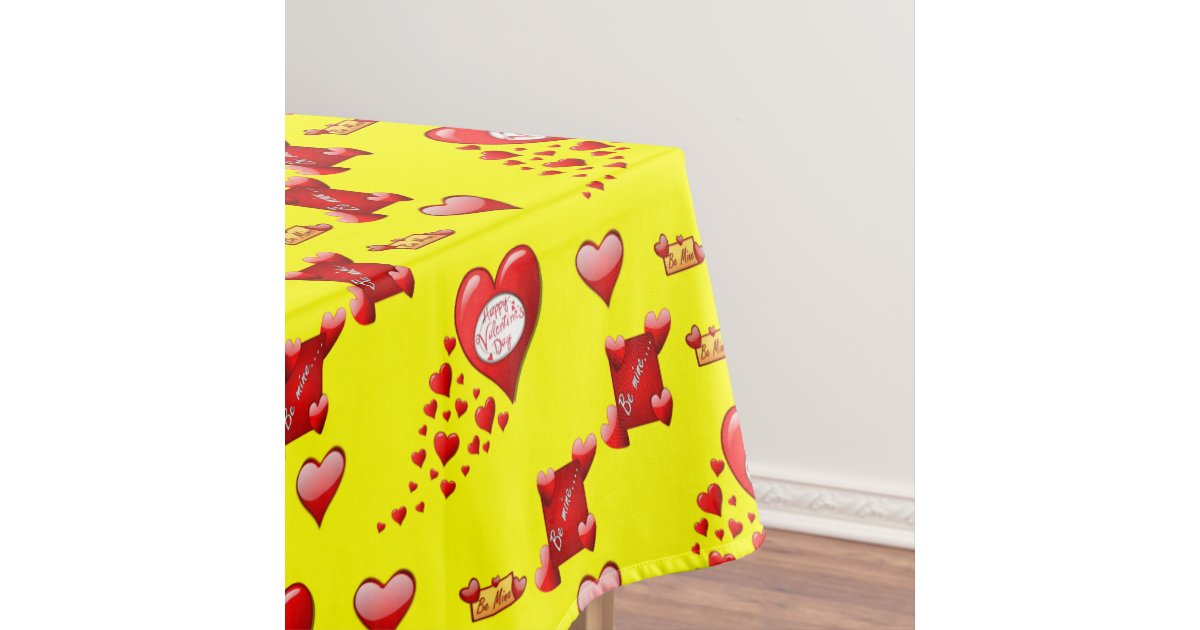 Valentine's Day Tablecloth | Zazzle.co.uk