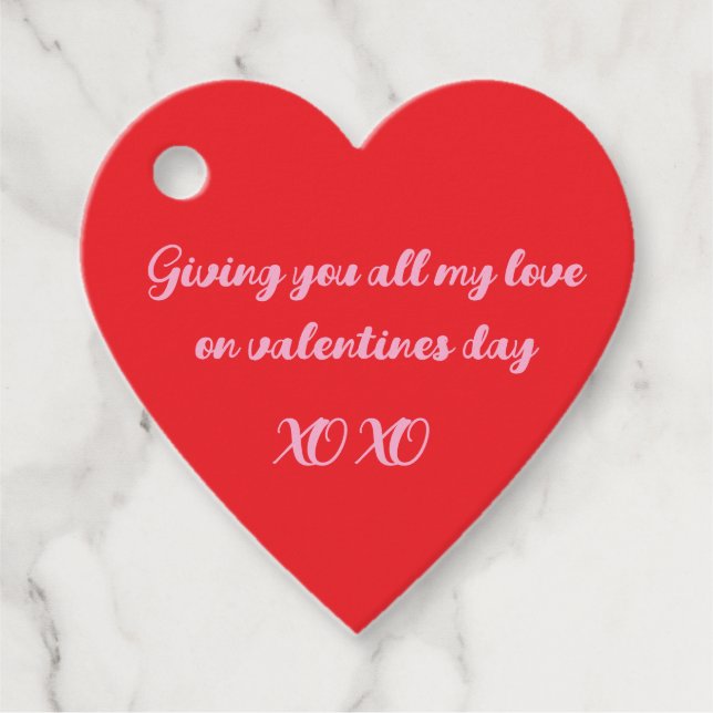 Valentines day tag (Front)
