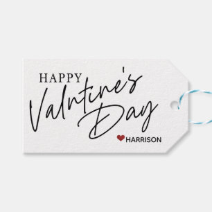 Valentines day tag, Modern Valentine, Treat tag