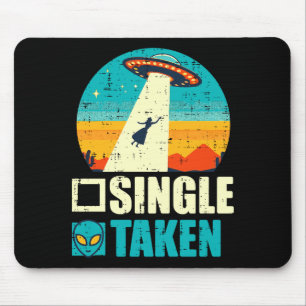 Valentines Day Taken Ufo Abduction Funny Alien Men Mouse Mat