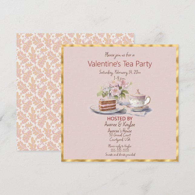 Valentine's Day Tea Party (Front/Back)