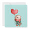 Valentine's Day teddy bear holding love balloon Ca