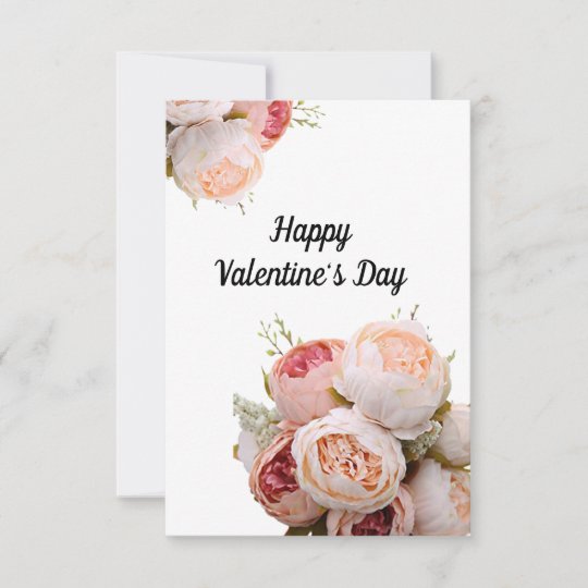 Valentine's Day Thank You Card Zazzle.co.uk