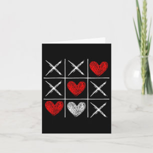Valentines Day Tic-tac-toe Xo-xo Funny Valentine G Card