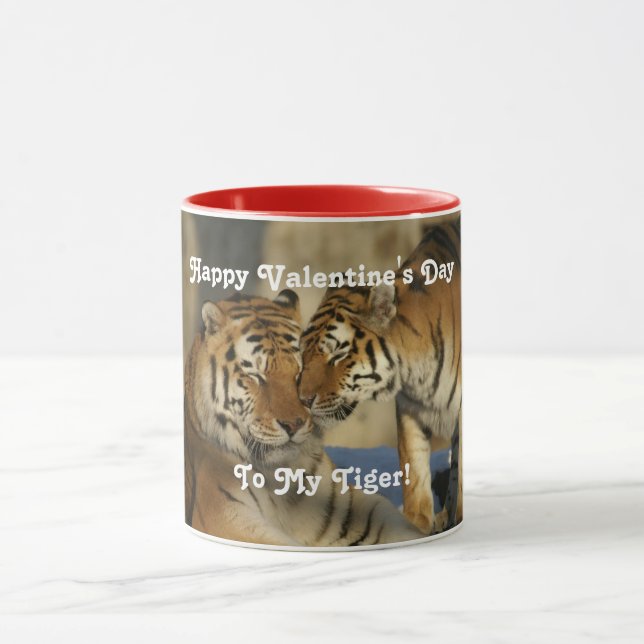 Valentine's Day Tigers Mug (Center)