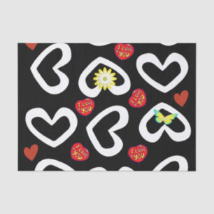 Valentine's Day Tissue Paper Hearts