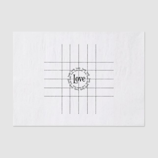 Valentine's Day Tissue Paper Love  (Front)