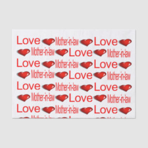 Valentine's Day Tissue Paper Love Mother in law 