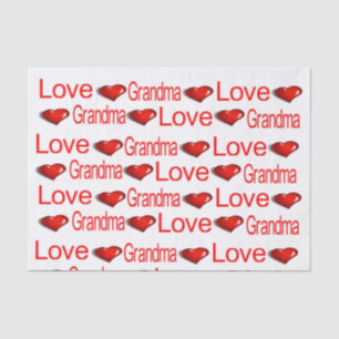 Valentine's Day Tissue Paper Love Mum Grandmother 