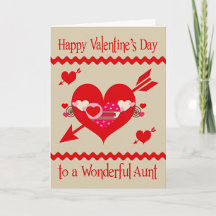 Valentine's Day to Aunt Greeting Card