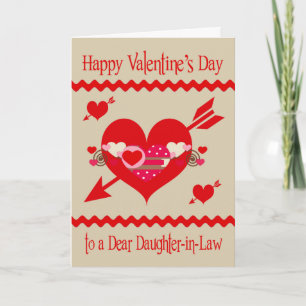 Valentine's Day To Daughter-in-Law Holiday Card
