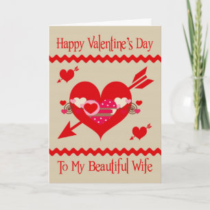 Valentine's Day To Wife greeting card