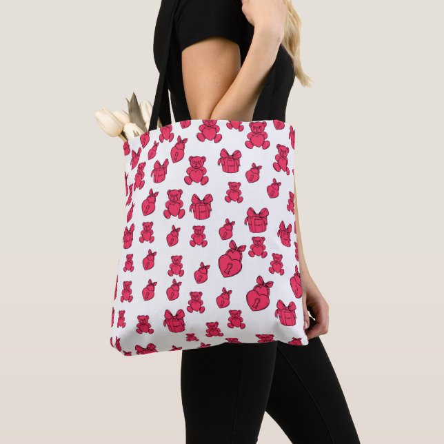 Valentines Day Tote Bag (Close Up)