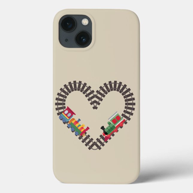Valentines Day Train Railroad Heart  Case-Mate iPhone Case (Back)