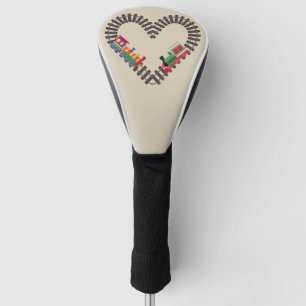 Valentines Day Train Railroad Heart  Golf Head Cover