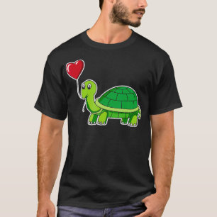 Valentines Day Turtle Tortoise Animal Lovers Kids T-Shirt