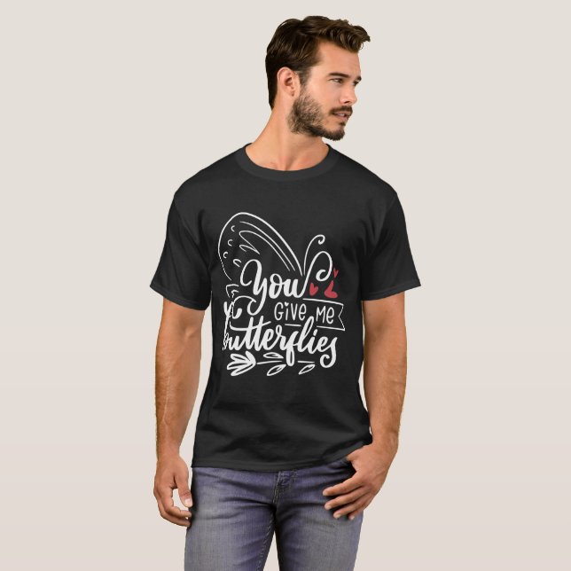 Valentine's Day Typography Quotes  T-Shirt (Front Full)