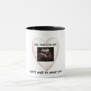 Valentine's Day Ultrasound New Dad  Mug