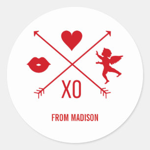 Valentine's Day Valentine Symbols Sticker