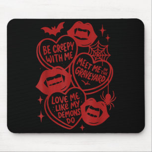 Valentines Day Vampire Valoween Lovers Be A Creepy Mouse Mat