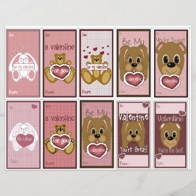 Valentine's Day Variety Pack Classroom Cut-outs Flyer (Front)