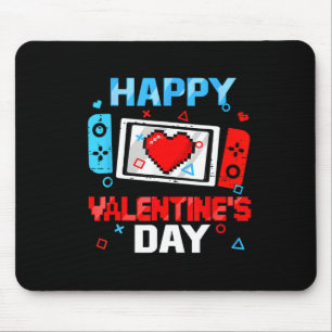 Valentines Day Video Game Controller Heart Boy Tod Mouse Mat