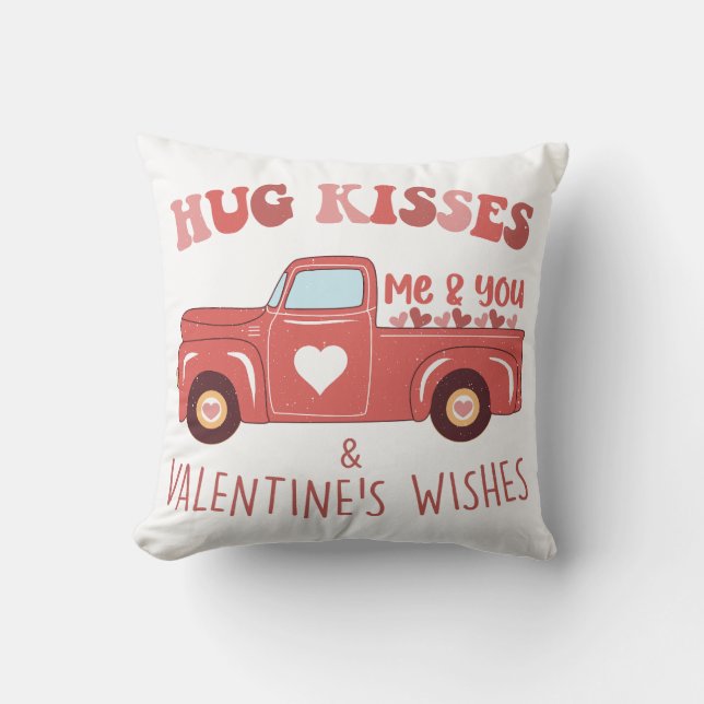Valentine's Day Vintage Truck Cushion (Front)