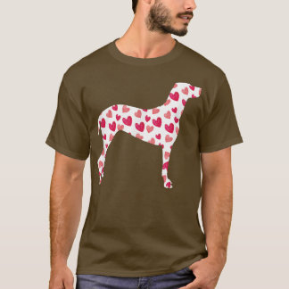 Valentines Day Vizsla Hearts Puppy Dog Lover  T-Shirt