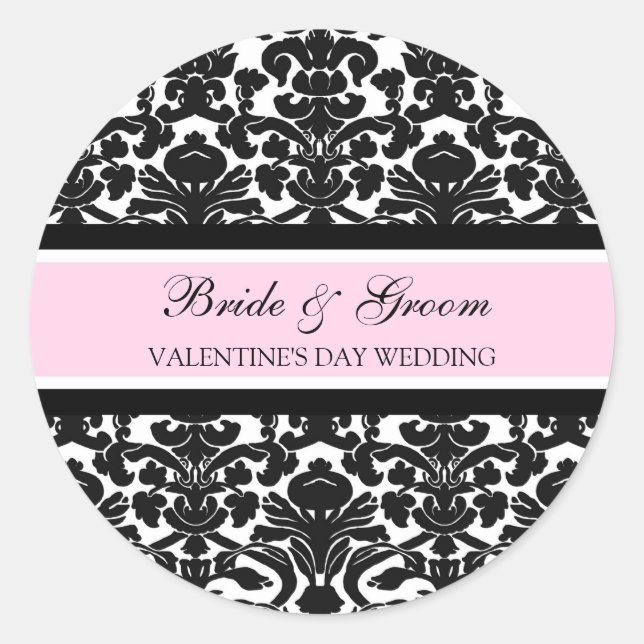 Valentine's Day Wedding Bride Groom Envelope Seals (Front)