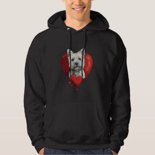 Valentine's Day West Highland White Terrier Hoodie