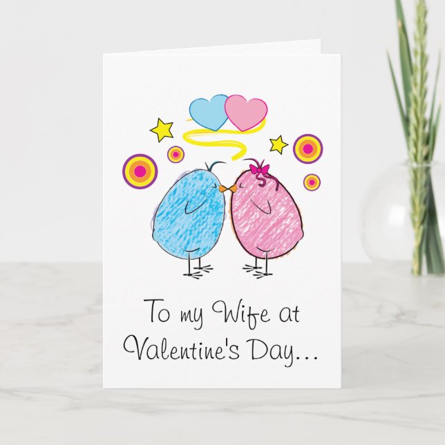 Valentine's Day Wife Holiday Card (Front)