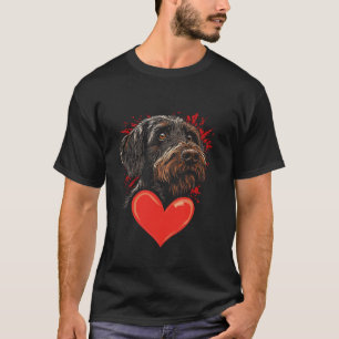 Valentine's Day Wirehaired Pointing Griffon T-Shirt