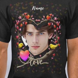 Valentine's Day with Canary bird T-Shirt