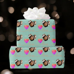 Valentine's Day with Canary bird Wrapping Paper